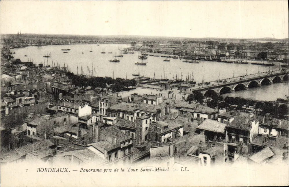 Bordeaux — Panorama aus der Tour Saint-Michel — LL. - Vorderseite