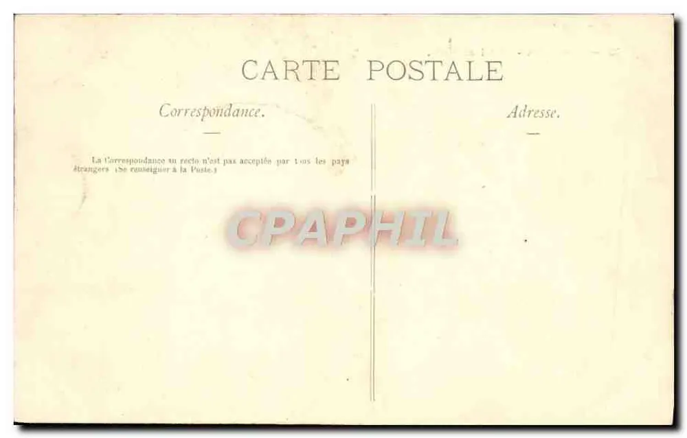 Versailles — Hotel de Ville — Éditeur C. Botton, n°72 - Verso