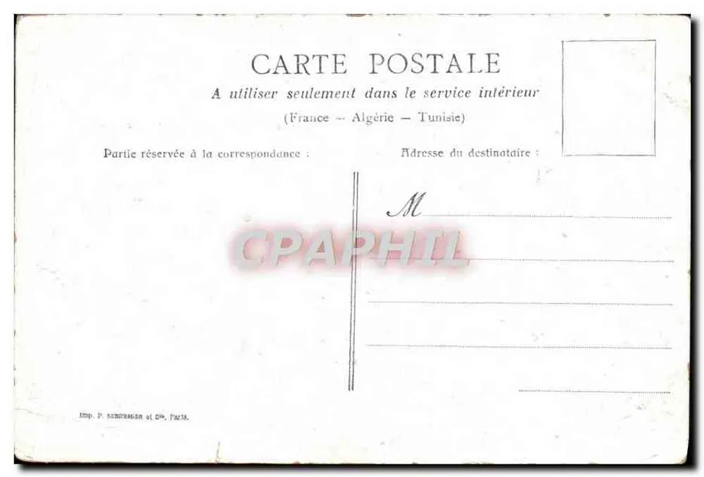 Versailles — O Palácio: A Orangerie — Editor P. Samberger, Paris - Verso