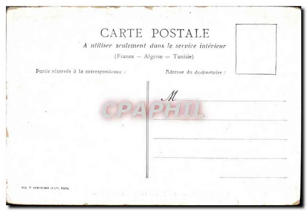 Versailles — O Parque : A Gruta de Apolo — Imp. P. Schroeter & Cie, Paris - Verso