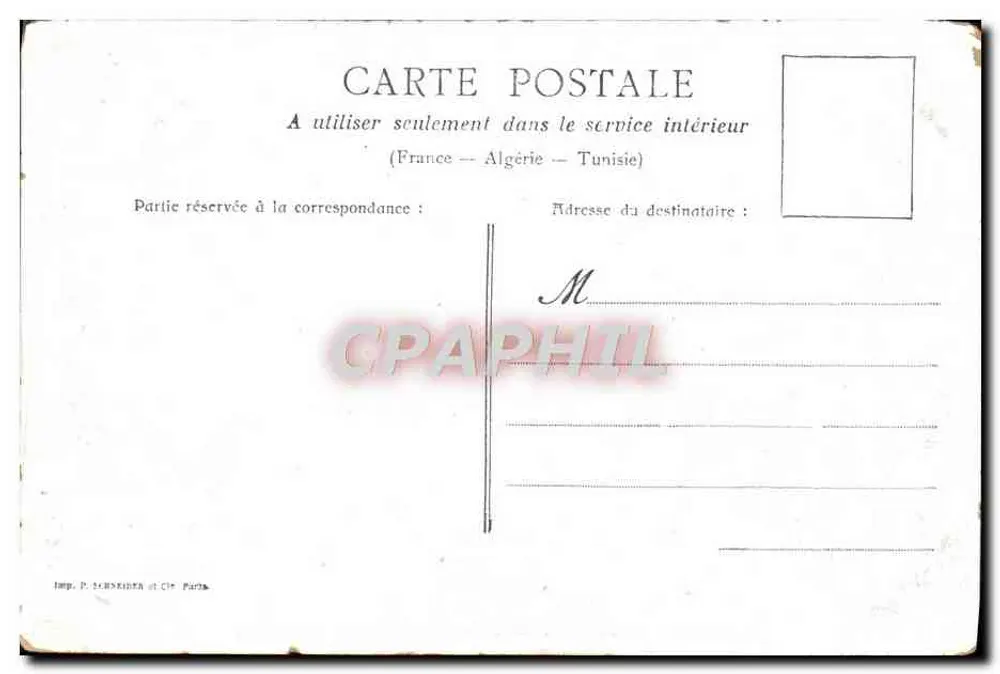 Versailles — Grade da Orangerie : As cem escadas — Imp. P. LEBENEIN & Cie, Paris - Verso