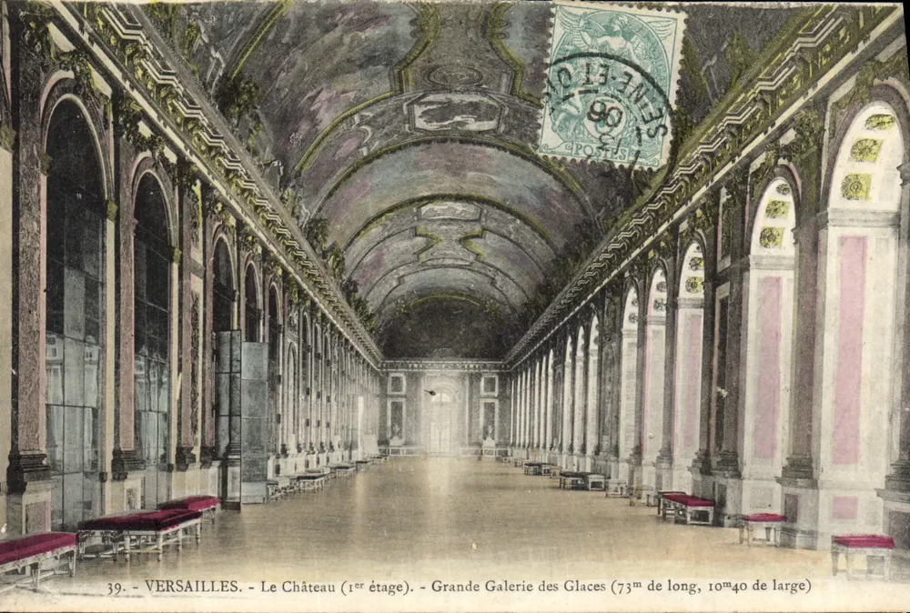 Versailles — Das Schloss (Erste Etage) — Die Galerie der Spiegel - Vorderseite