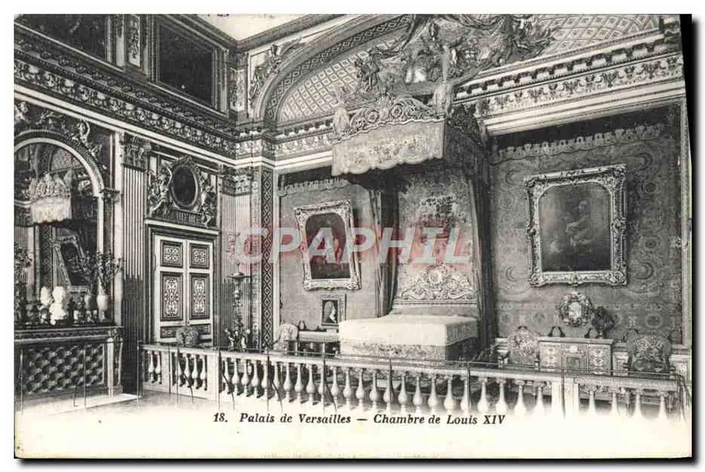 Schloss Versailles — Zimmer von Ludwig XIV — Héliotypie Bourdier et Faucheux, n°18 - Vorderseite