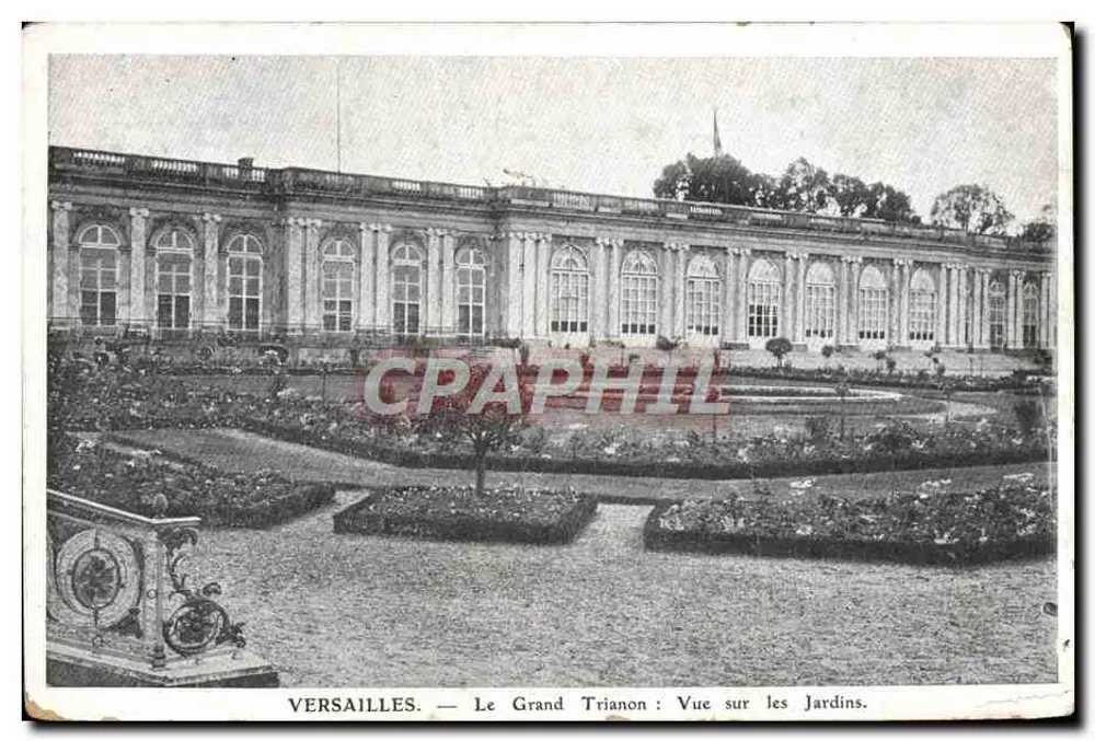 Versailles — Der Große Trianon: Ansicht der Gärten — Imp. P. Schreider et Cie, Paris - Vorderseite