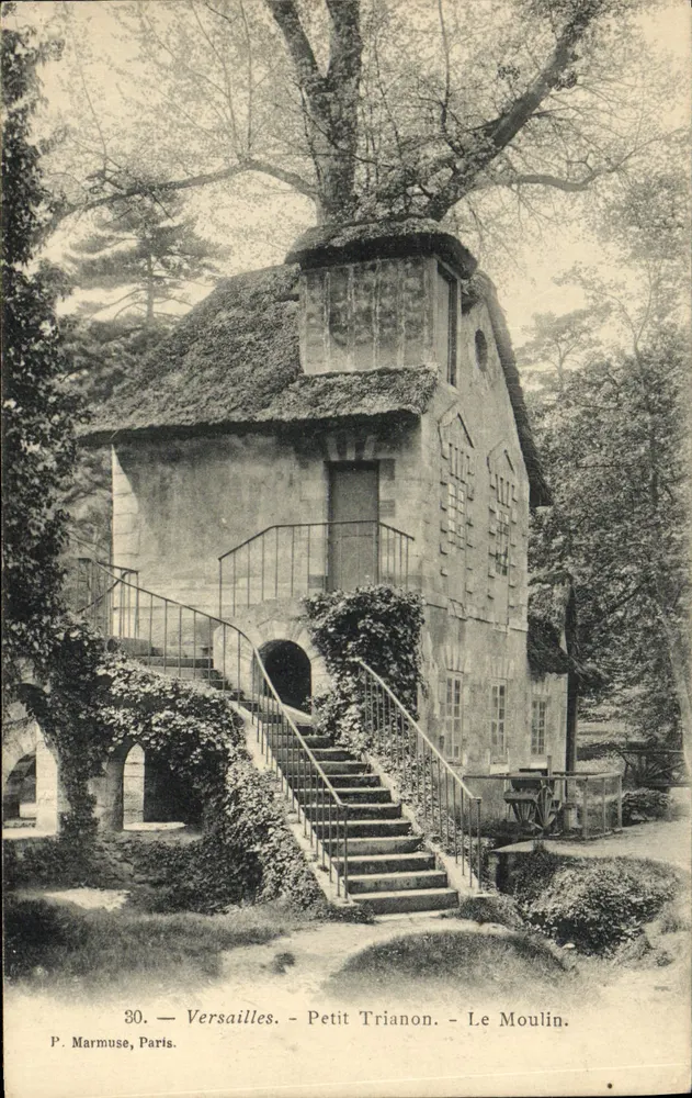 Versajles - Mały Trianon - Młyn — P. Marmuse, Paryż, n°30 - Awers