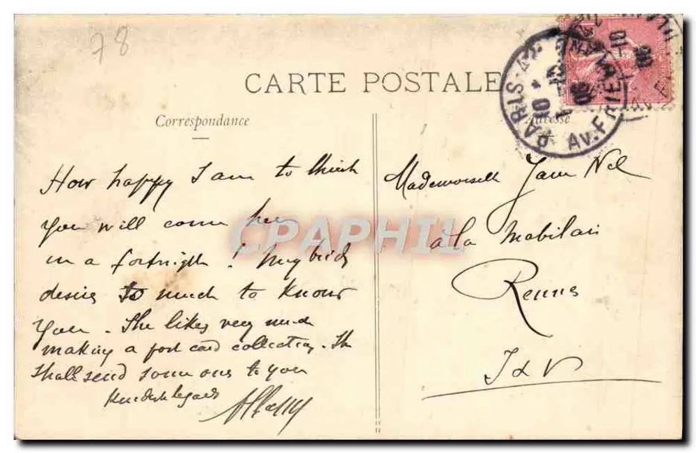 Versalhes — O Castelo (1º andar) — Salão de Hércules — RMROS Nancy n°36 - Verso
