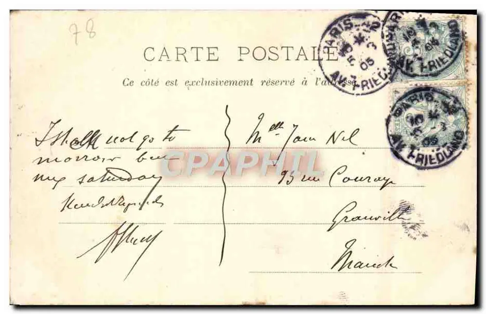 Pequeno Trianon - A Moinha — Fournier, editor, Versailles, n°35 - Verso