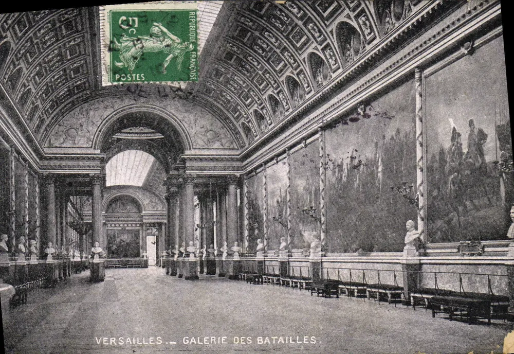 Versailles — Galeria das Batalhas — editor não visível, número de série não legível - Frente