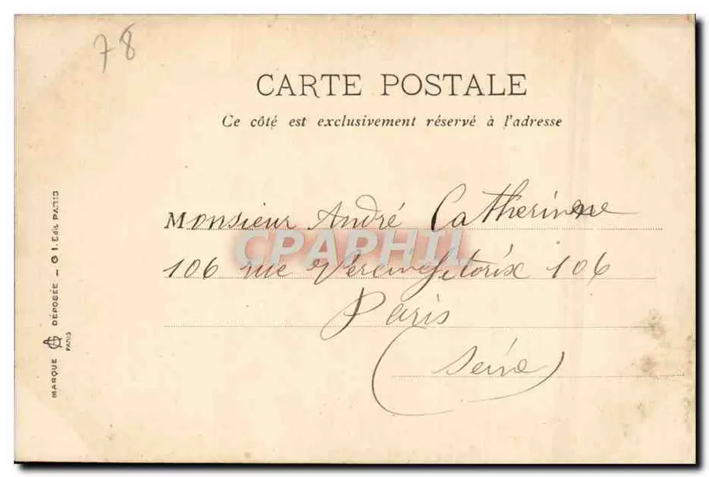 Sersailles - Bosquetes da Colonnade — Impressa em Tons Suaves - Verso