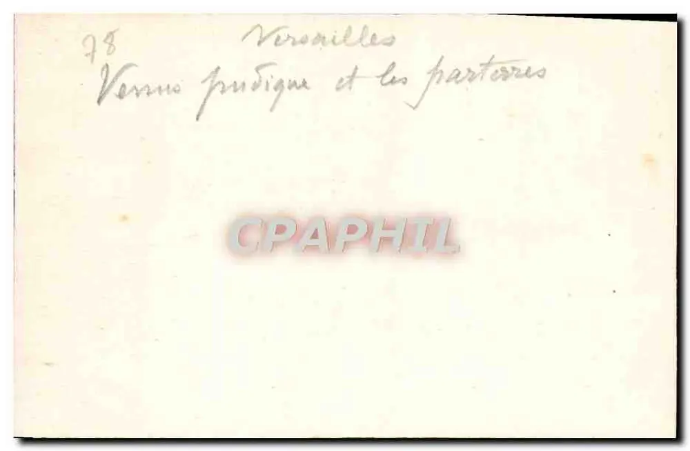 Vênus pudica — Versailles e os parterres - Verso
