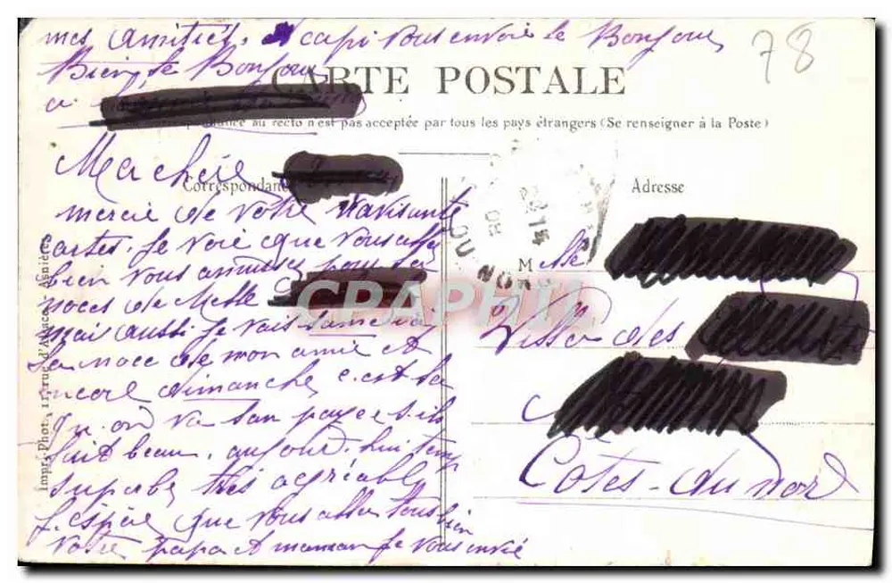 St-Germain-en-Laye — Der Parterre — « L'Amour et la Folie » von Darbefeulle — Verlag « Abeille » - Rückseite