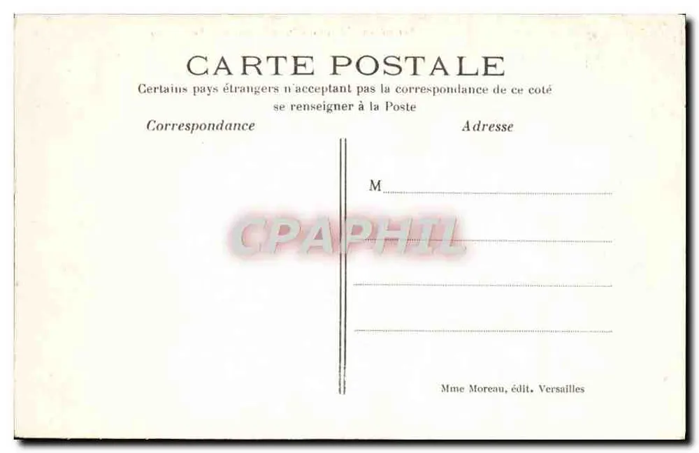 Versalles — Parque del Pequeño Trianón — La Molina - Reverso