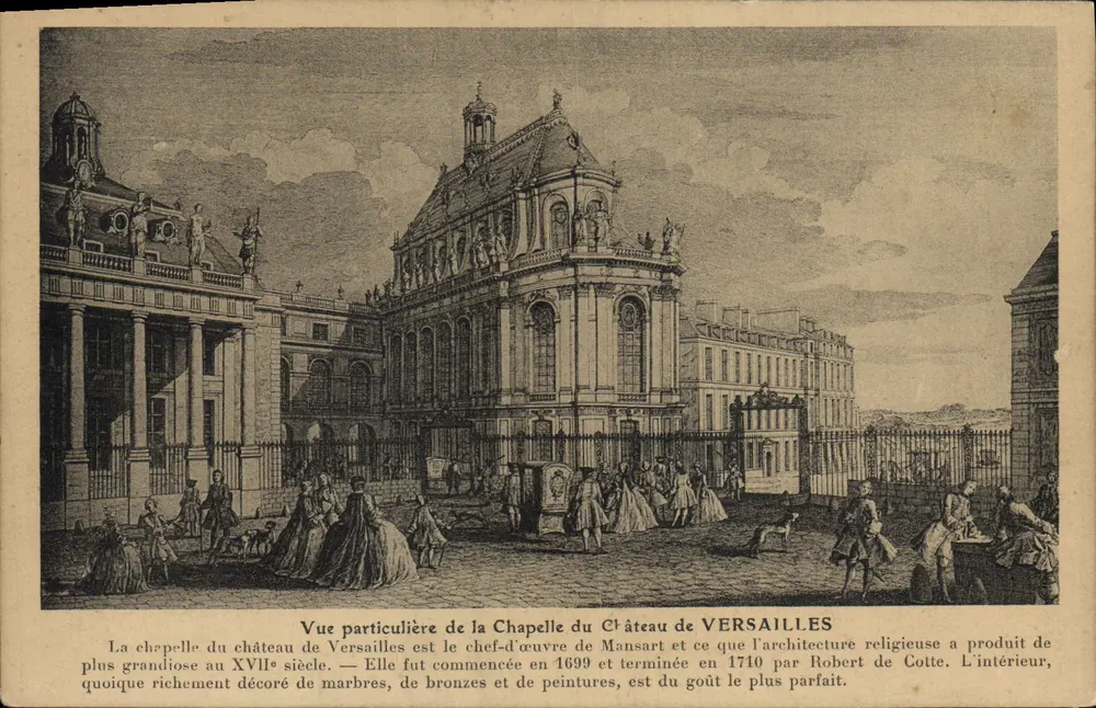Kapelle des Schlosses Versailles — Besondere Ansicht — E. Le Deley, Verleger - Paris - Vorderseite