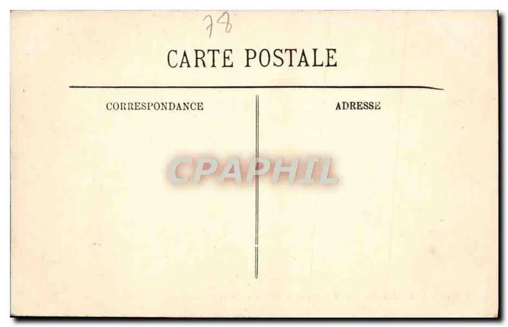 Versailles — O Castelo e a Grade de Honra — LL. n° 324 - Verso