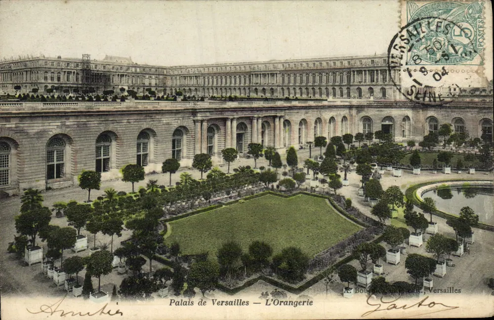 Palácio de Versalhes — A Orangerie — A. Bouquet, Versalhes - Frente