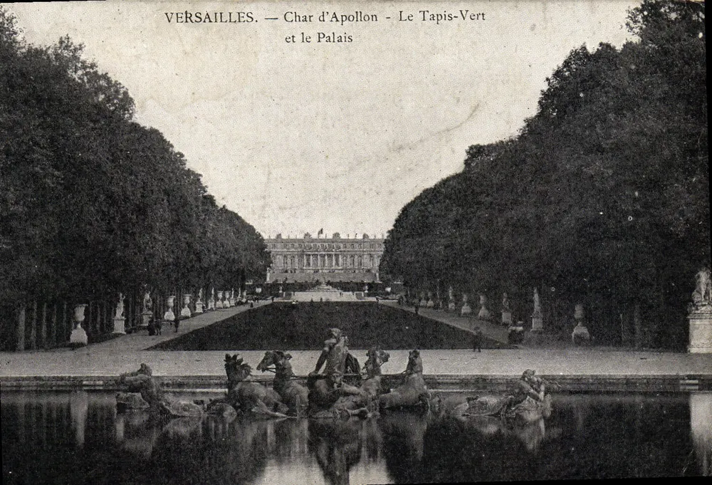 Versailles — Char d'Apollon - Le Tapis-Vert et le Palais — Édition Cassé, Versailles - Vorderseite