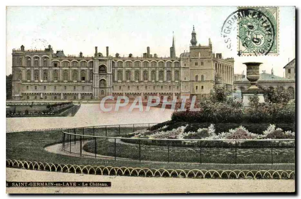 Saint-Germain-en-Laye — O Castelo — editor AQUA-THOTO L.V. & Cie - Frente