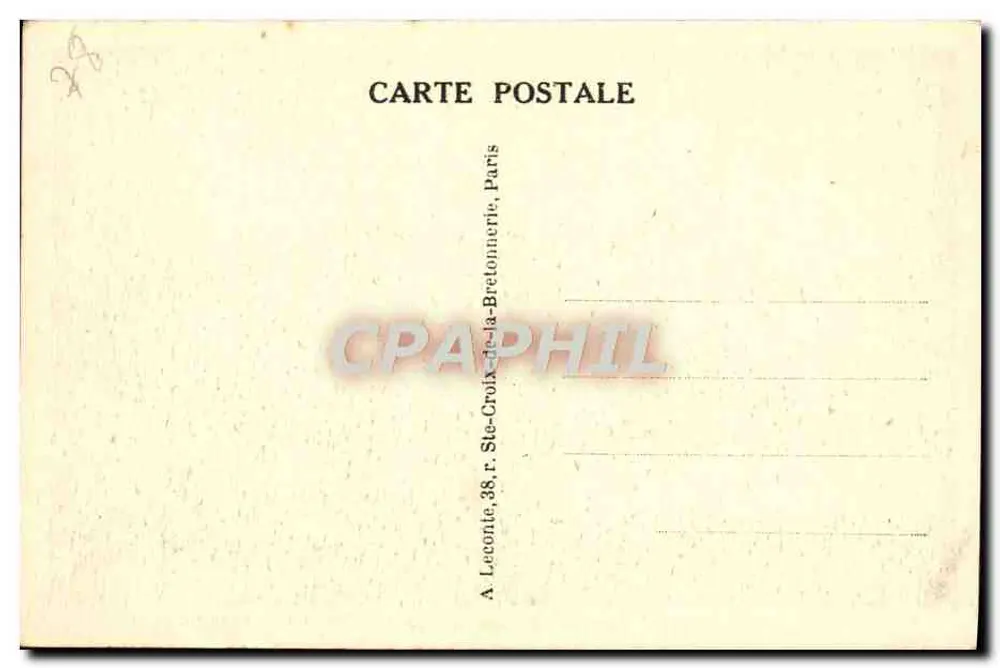 Versailles — Der Park — Der Bassin des Apollon-Wagens — Verlag A. Leconte, Paris - Rückseite