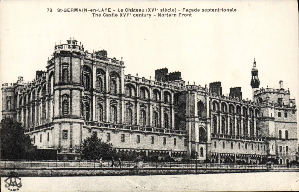 St-GERMAIN-en-LAYE — Das Schloss (16. Jahrhundert) — Nordfassade — SAMES - Vorderseite
