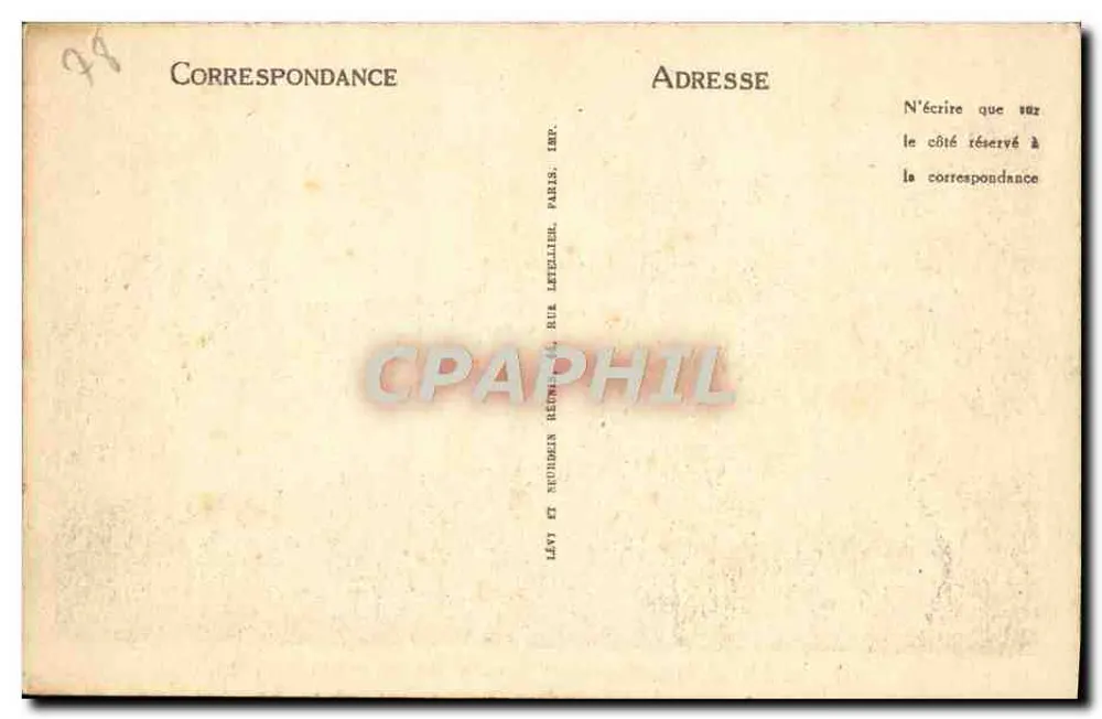 Saint-Germain-en-Laye — O Castelo e a Igreja — LL. n° 147 - Verso