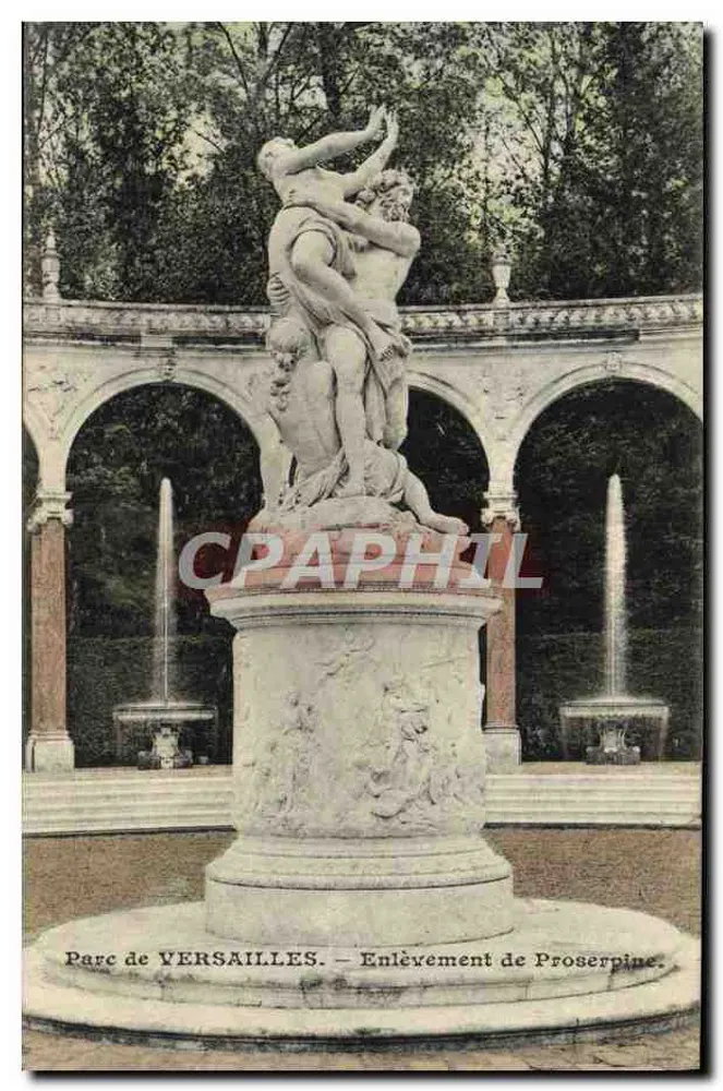 Parc de VERSAILLES — Enlèvement de Proserpine — A. Boudier, imp.-édit. Versailles - Frente