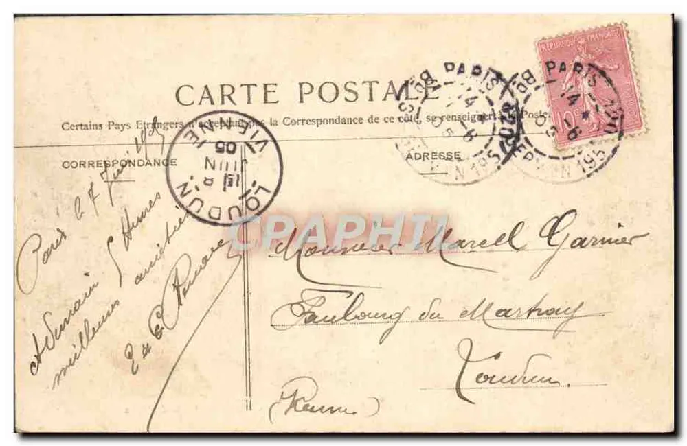 Versailles — Die Fontaine de la Pyramide, ein Sonntag der Grand Water — NANCY, n° 143 - Rückseite