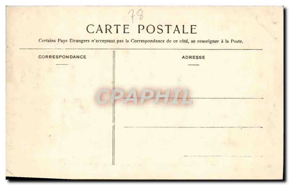 Versailles — Ansicht des Säulenbrunnens, ein Sonntag der Großen Wasser — Verlag Narcy, Nr. 110 - Rückseite