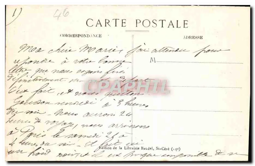 Gourdon — Velha Casa na Rue Zigzag — Le Lot Illustré 1080 - Verso
