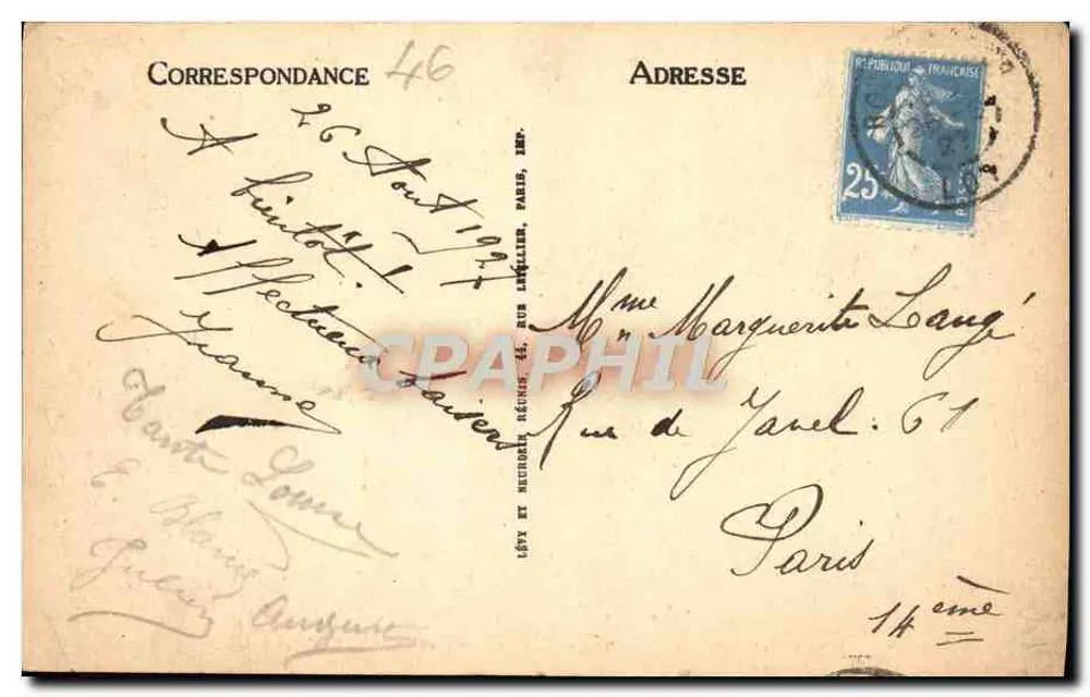 Rocamadour — Vista geral (lado leste) — LL - Verso