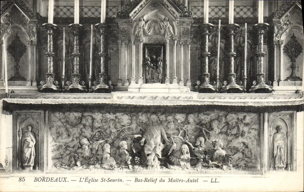 Bordeaux — Kirche Saint-Seurin — Basrelief des Altars — LL. - Vorderseite