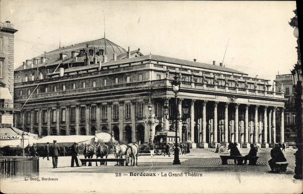 Bordeaux — O Grande Teatro — L. Bosq, n°28 - Frente