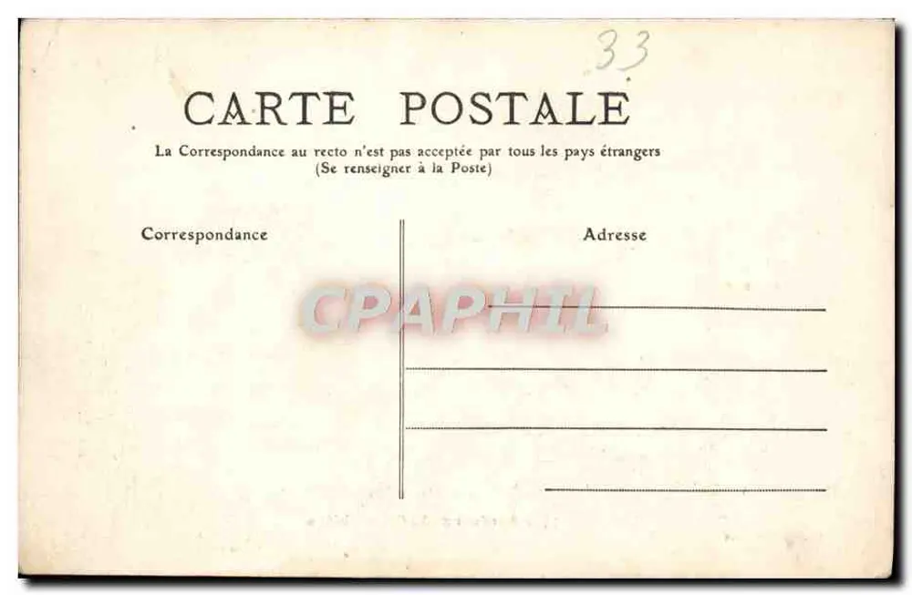 Bordeaux — O Grande Teatro — L. Bosq, n°28 - Verso