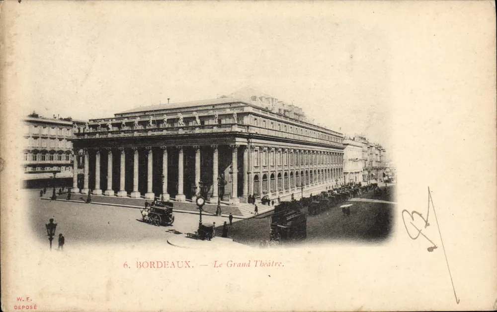 Bordeaux — O Grande Teatro — W.F. Déposé - Frente
