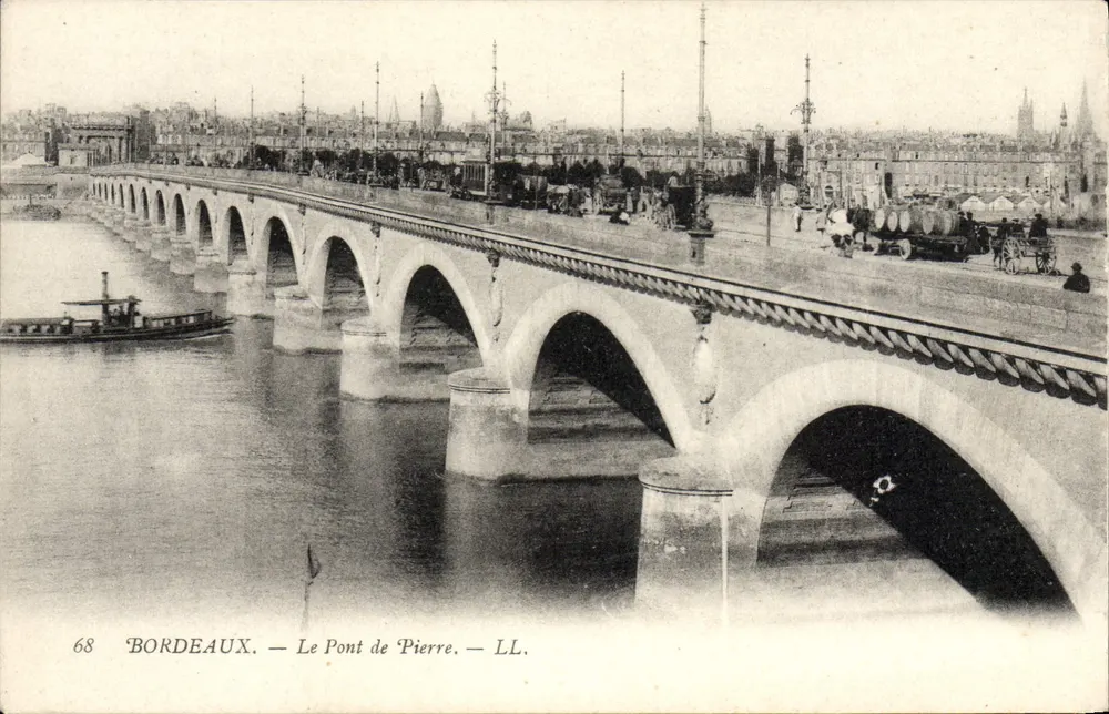 Bordeaux — O Ponte de Pierre — LL. n°68 - Frente