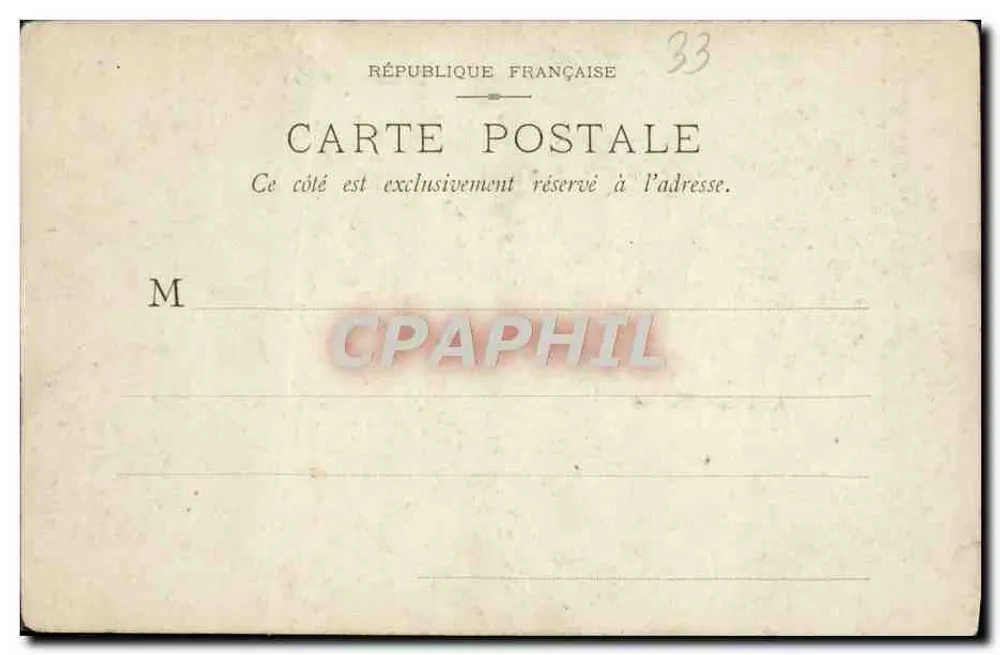 Bordeaux, le Grand Théâtre — façade néoclassique avec colonnades et drapeau français — éditeur non identifié - Verso