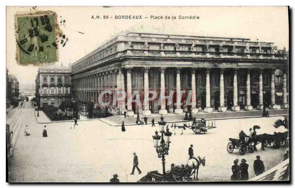 Bordeaux — Praça da Comédia — A.H. 86 - Frente