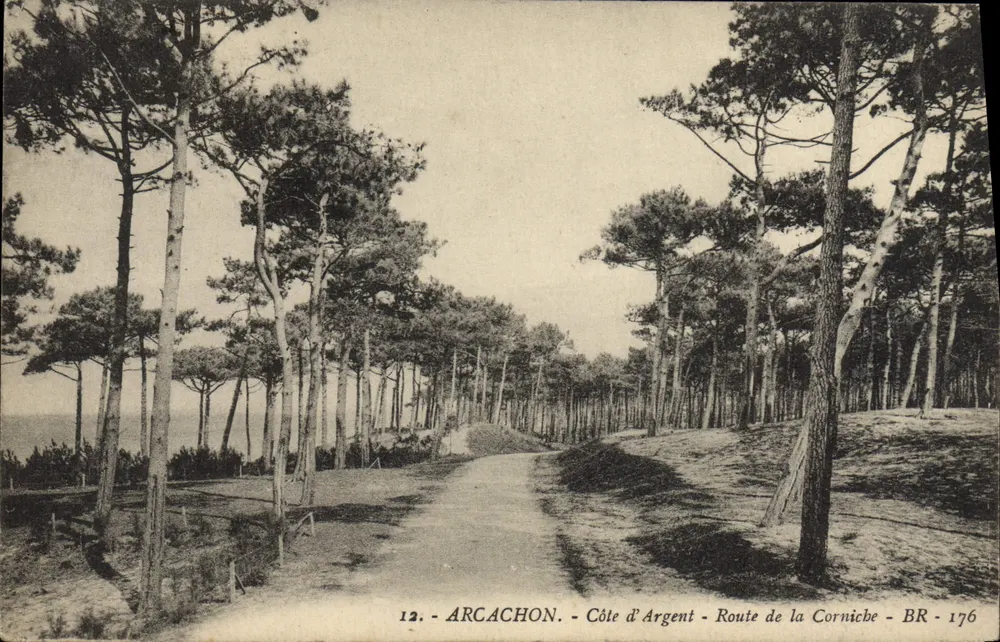 Arcachon - Côte d'Argent - Trasa Corniche - BR 176 - Awers