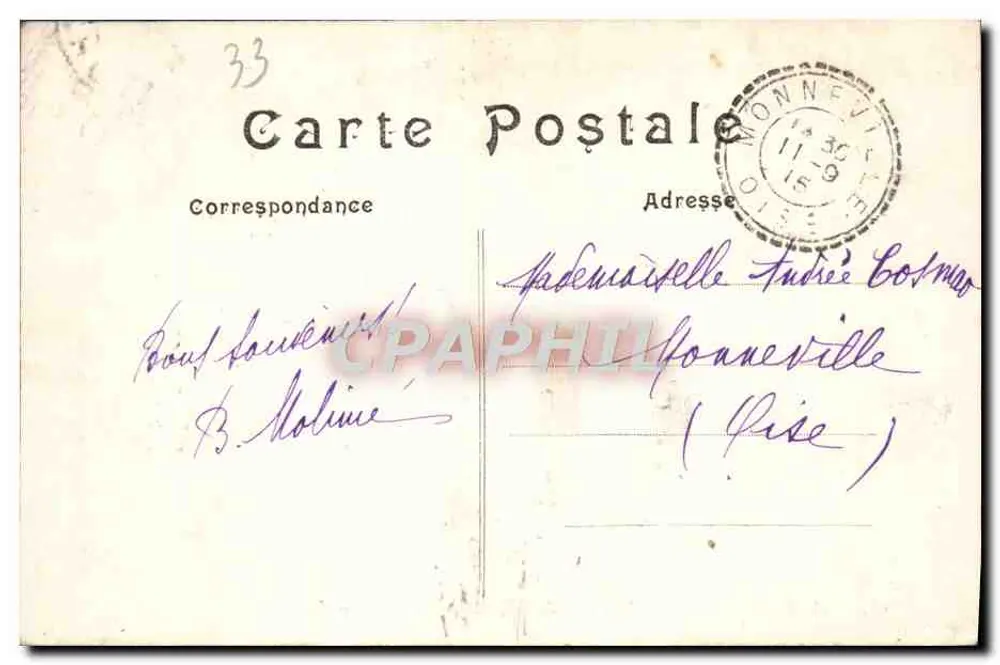 Arcachon — Auf der Straße zum Mouilleau (der Wald) — PP. - Rückseite