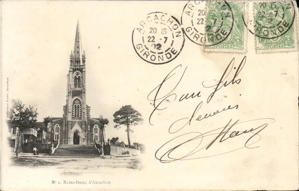 Notre-Dame d'Arcachon — editor: Enr. Avondon, n°1 - Frente