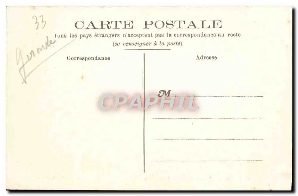 Bazas — O portal da Catedral — Mille Commères, editor, Bazas - Verso