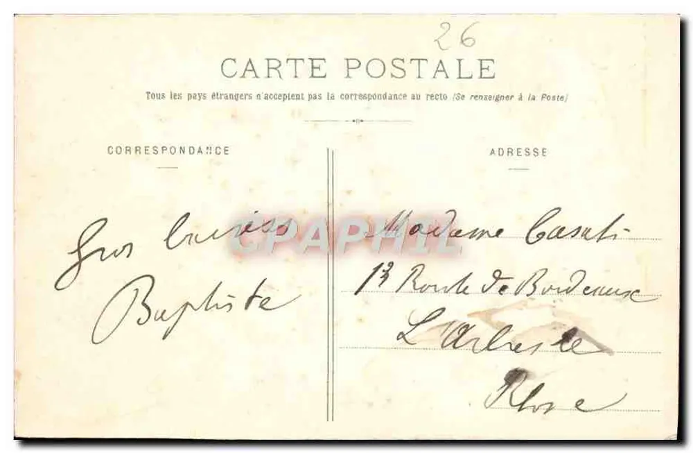 Font-en-Royans — Ansicht vom Drôme-Bahnweg — Verleger G. Hugonnet, Nr. 247 - Rückseite