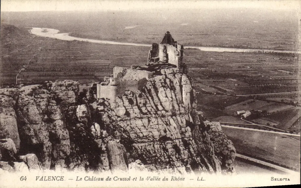 Schloss Crussol und die Rhône-Tal — LL. — SELECTA - Vorderseite