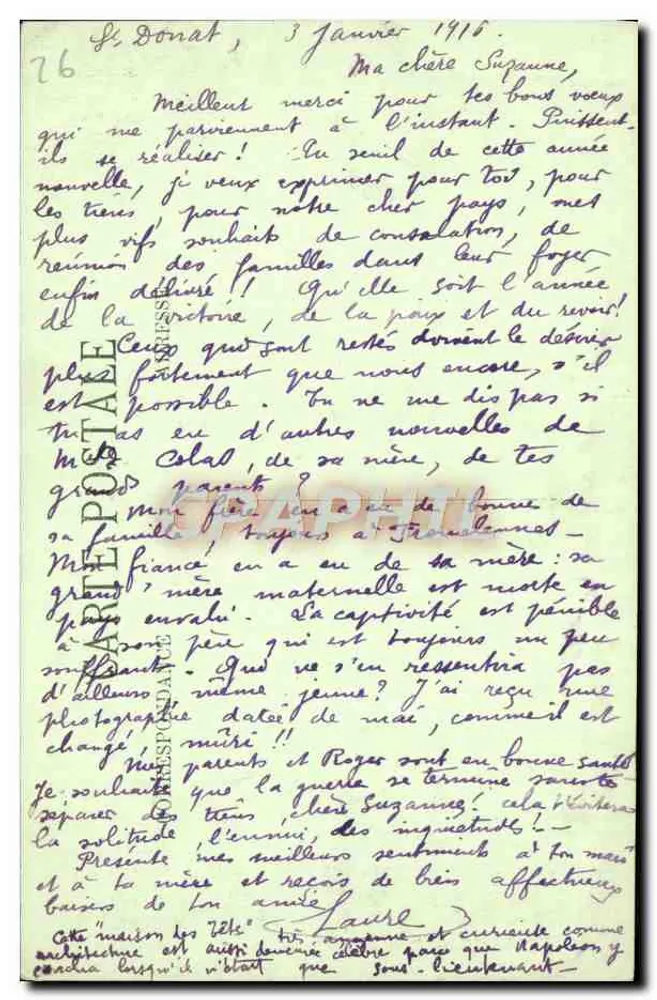 Valência — Porta da Maison des Têtes — LL Sel' JA - Verso