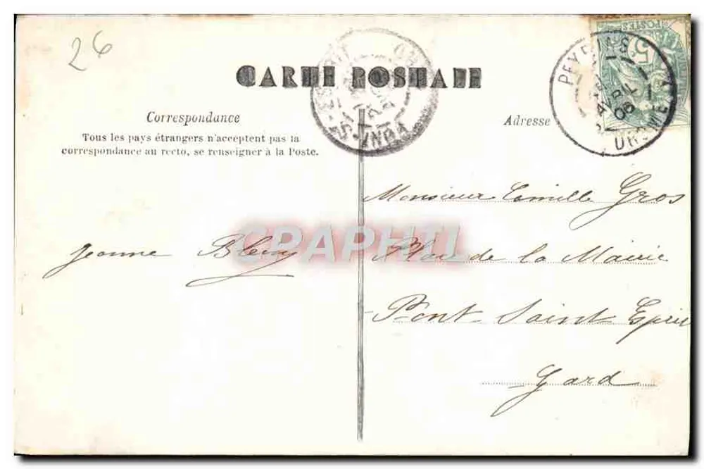 Valence — A Catedral — Papeterie G. DURAND, Cliché A. I. - Verso