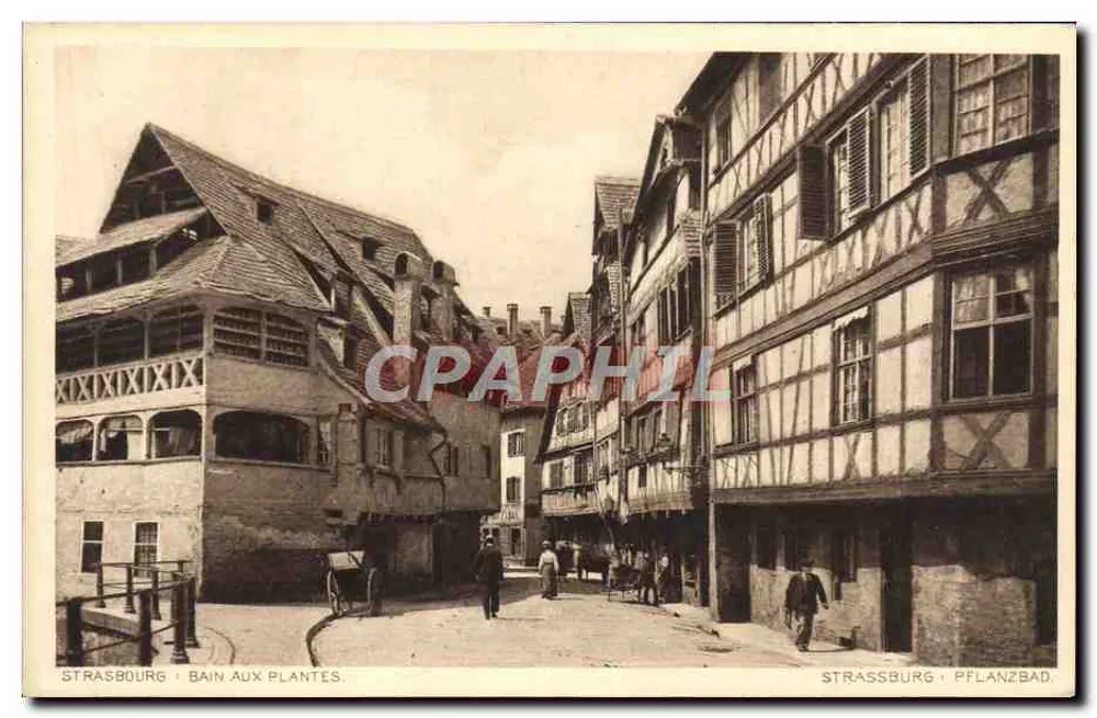 Estrasburgo - Banho das Plantas — Editor: Revue Alsacienne, n° 358 - Frente