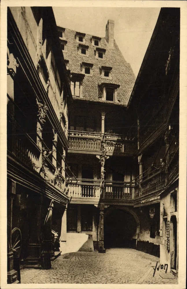 Cour do Corvo — Strasbourg (Bas-Rhin) — Les Éditions d'Art Yvon - Frente