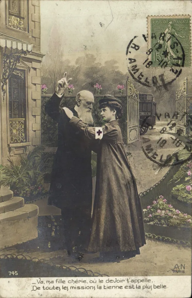 Schwestern und alter Mann — Szene der Hingabe — AN Paris, n° 745 - Vorderseite