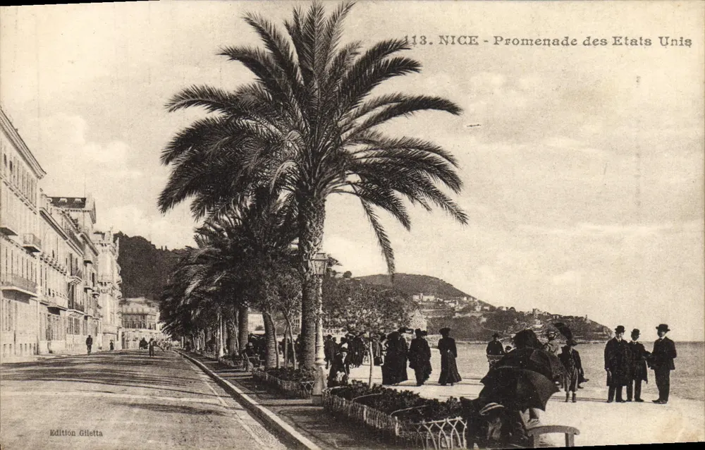 NICE - Promenade dos Estados Unidos — Edição Gilletta, n° 113 - Frente