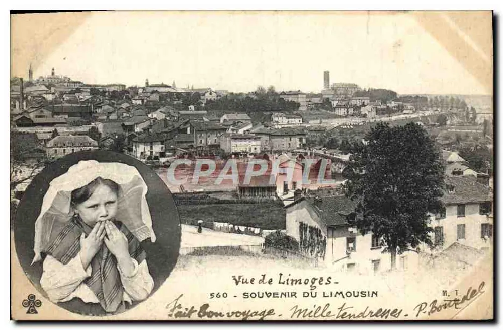 Ansicht von Limoges — Erinnerung an den Limousin — P. Boute del - Vorderseite