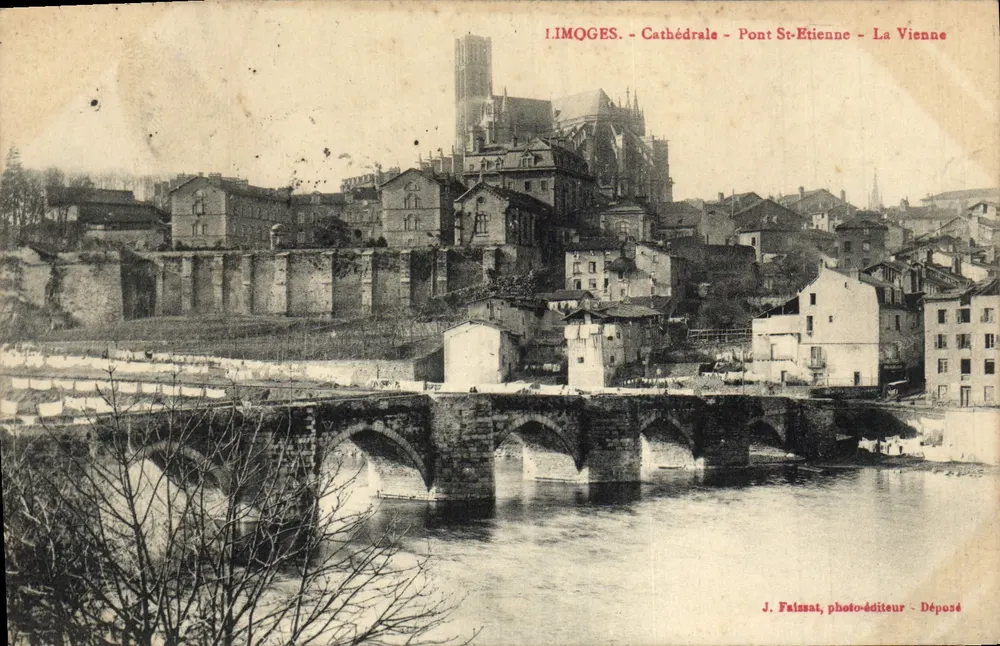 Saint-Étienne - Kathedrale - Brücke - La Vienne — J. Faizzat, Fotoverleger - Vorderseite